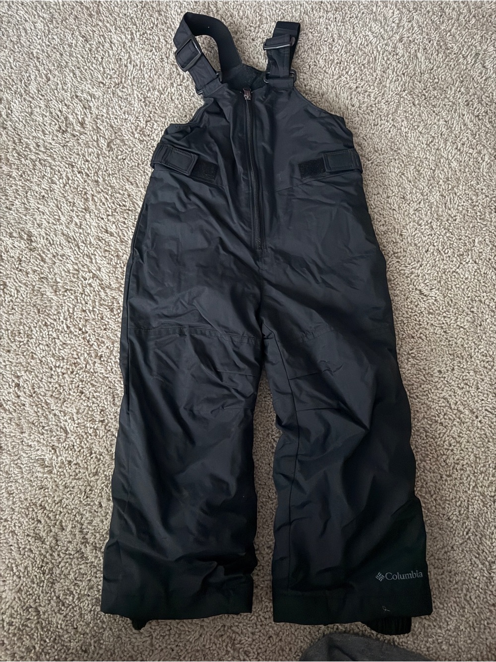 Columbia Black Kids Insulated Snow Overalls